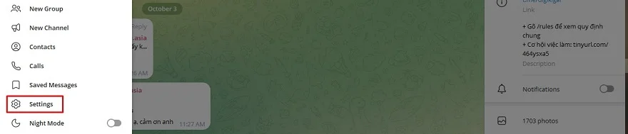 Ẩn số điện thoại trên Telegram