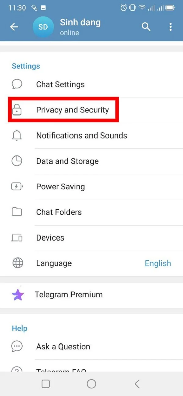 Ẩn số điện thoại trên Telegram