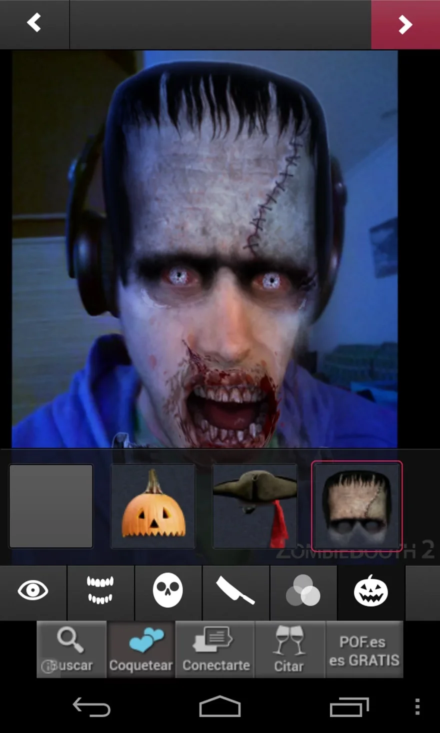 App chụp hình Halloween