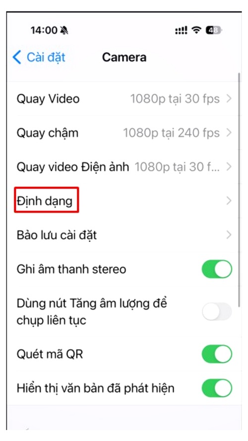 Apple ProRAW trên iPhone 15 series