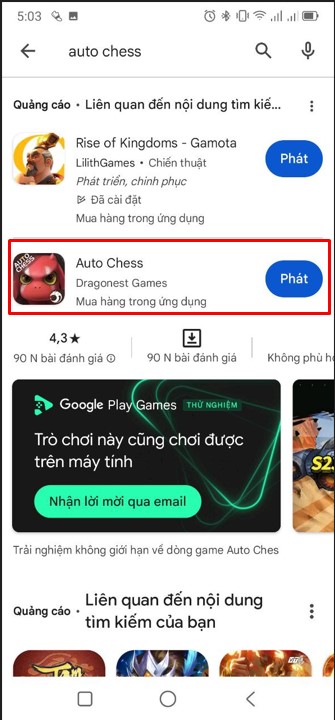 Hướng dẫn cách tải Auto Chess trên Android 