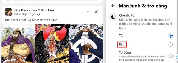 Hướng dẫn bật chế độ tối