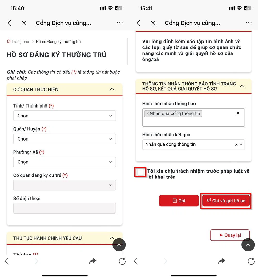 Hướng dẫn cách đăng ký thường trú, tạm trú trên Zalo