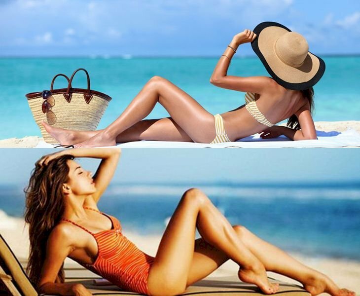 Cách giúp bạn gái tạo dáng cực xinh với bikini khi đi biển