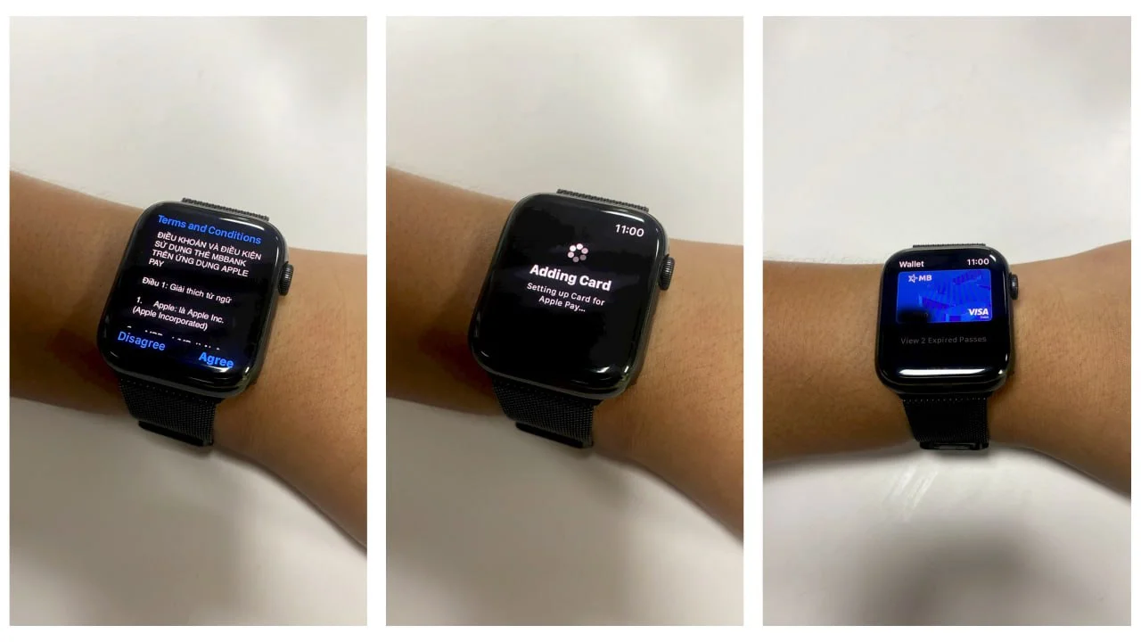 Cách thêm thẻ Visa vào ứng dụng Ví trên Apple Watch