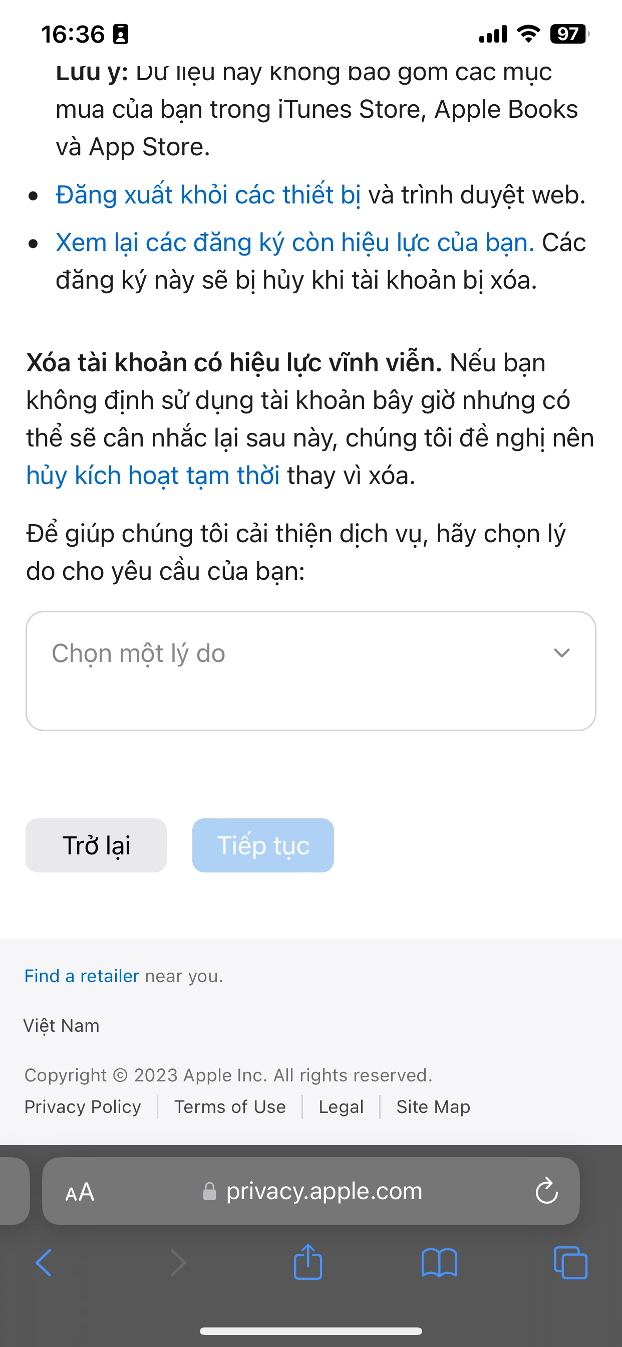 Cách xoá vĩnh viễn Apple ID chỉ trong vài bước đơn giản