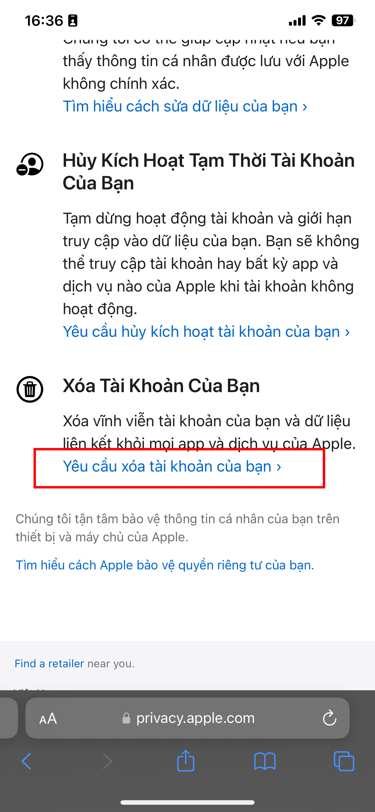 Cách xoá vĩnh viễn Apple ID chỉ trong vài bước đơn giản