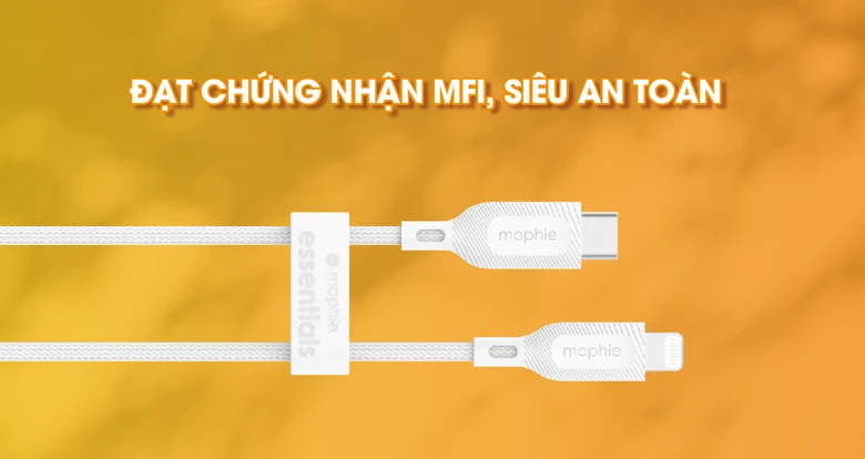 Cáp Type-C to Lightning Mophie Essentials MFi 1M
