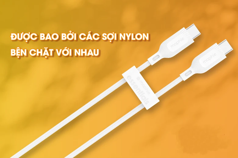 Cáp Type-C to Type-C Mophie Essentials 60W 1m