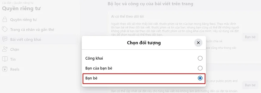 Chặn các bình luận trên Facebook