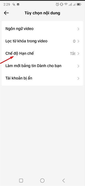 Chặn nội dung nhạy cảm trên TikTok