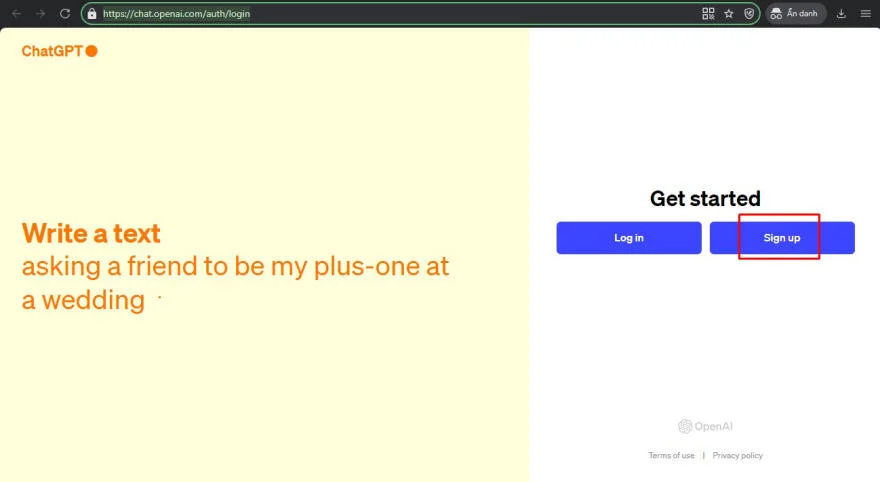 ChatGPT đã cho phép người dùng Việt Nam đăng ký bằng số điện thoại