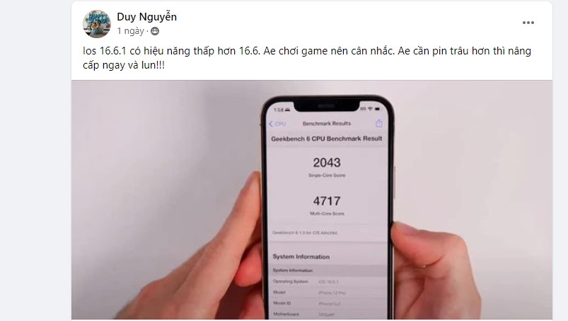 Chơi game iOS 16.6.1