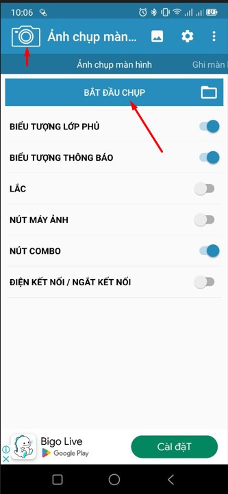 chụp màn hình trên Android