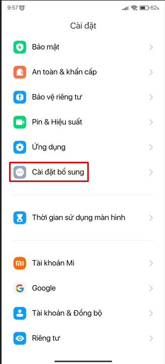 Chụp màn hình Android