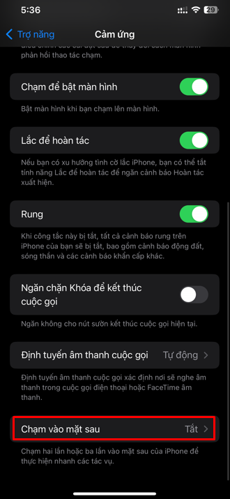 Chụp màn hình iPhone 15