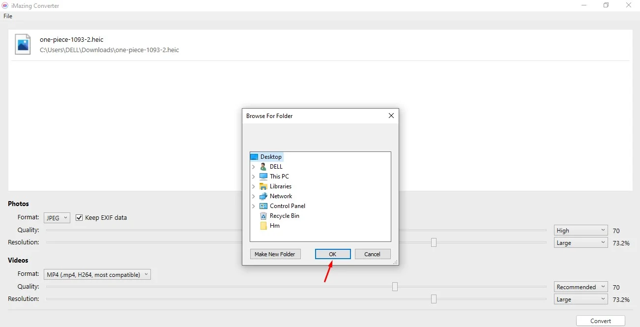 Cách chuyển đổi định dạng HEIC sang JPG trên Windows