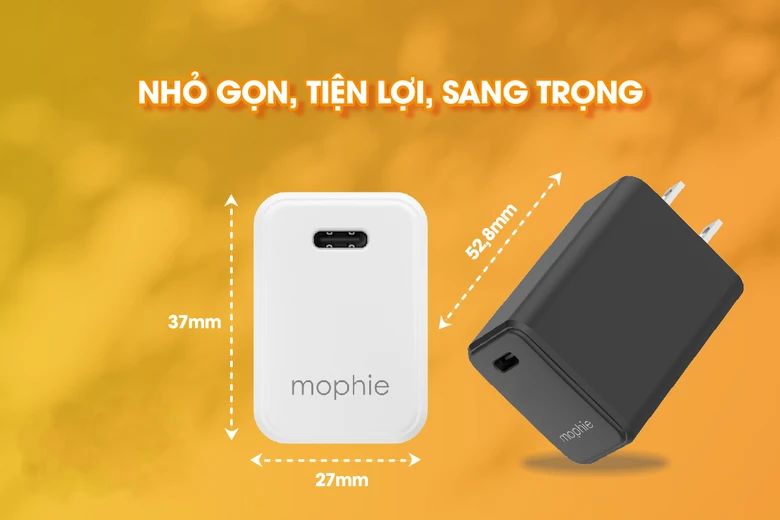 Cốc sạc nhanh Mophie Essentials 30W Type-C PD 1C