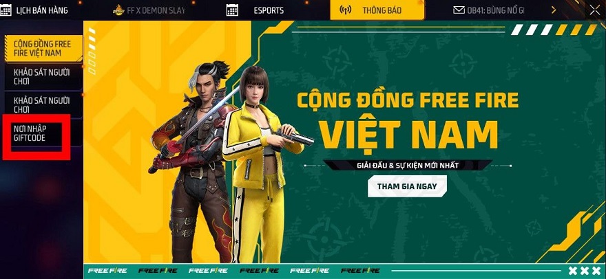 ​Code game Free Fire mới nhất