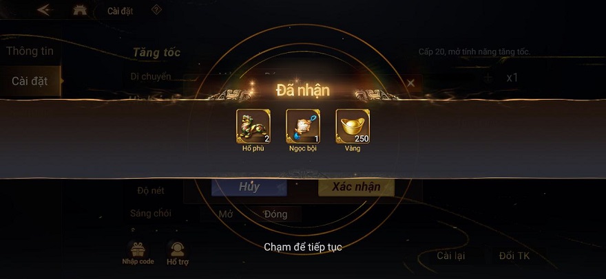 Tổng hợp Code game Cái Thế Tranh Hùng 