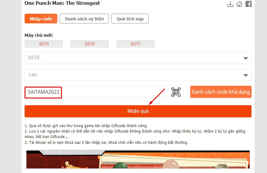 One Punch Man the Strongest VNG 