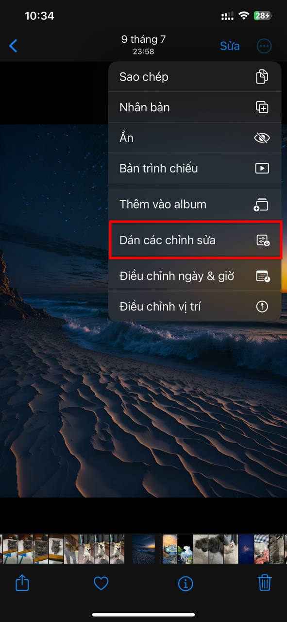 Công thức chỉnh ảnh trên iPhone không cần App