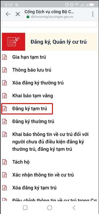 Hướng dẫn cách đăng ký thường trú, tạm trú trên Zalo