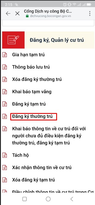 Hướng dẫn cách đăng ký thường trú, tạm trú trên Zalo