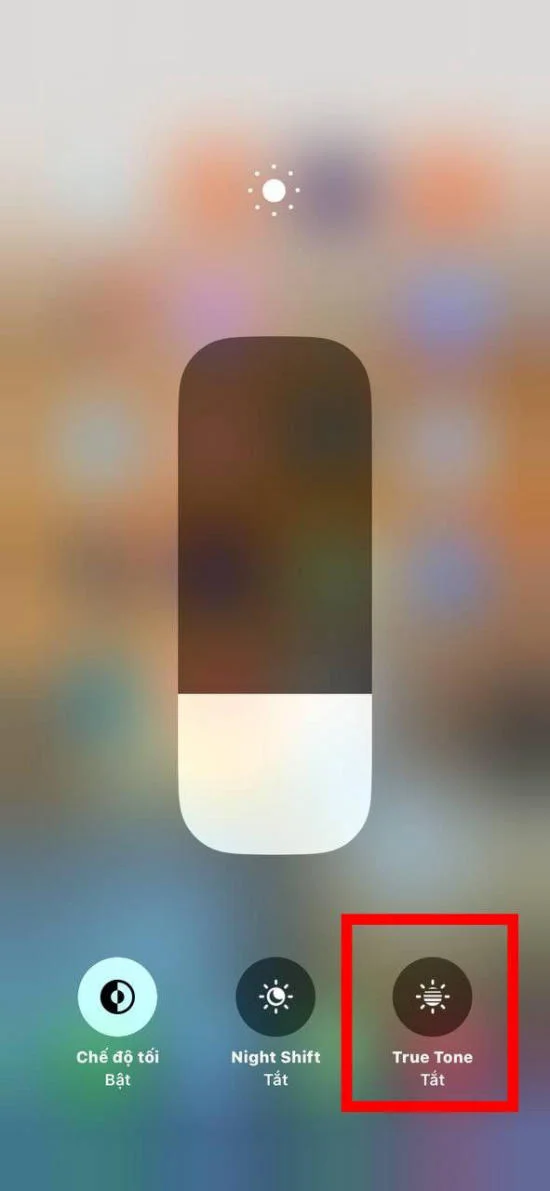 Điều chỉnh chế độ sáng