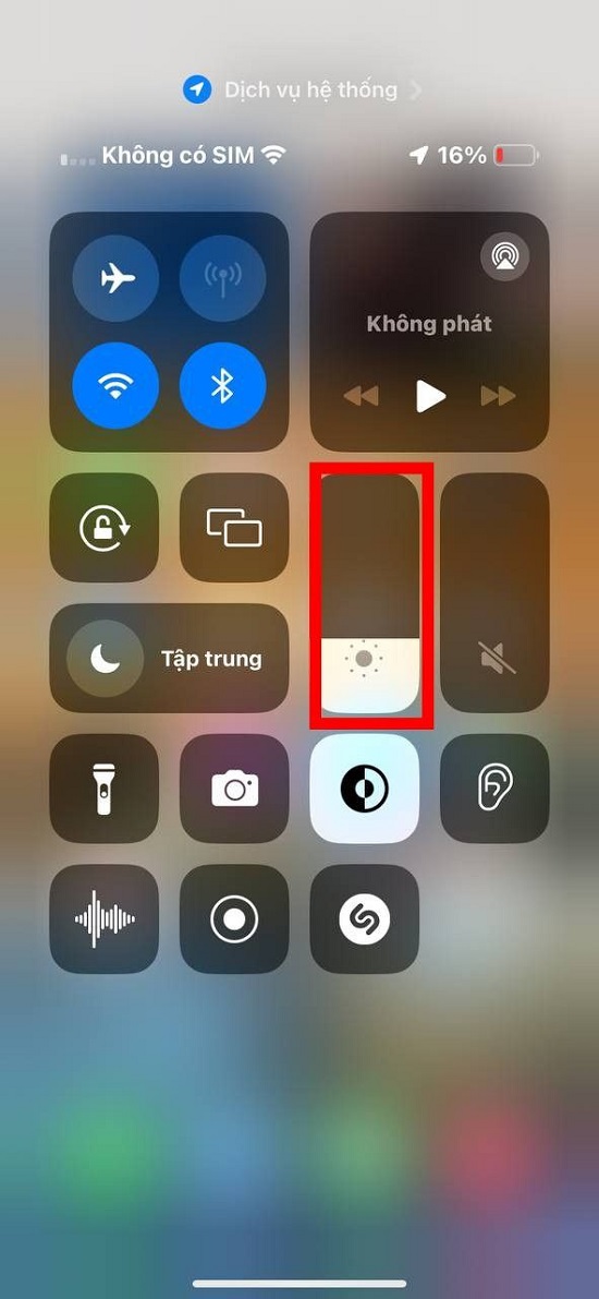 Điều chỉnh độ sáng màn hình