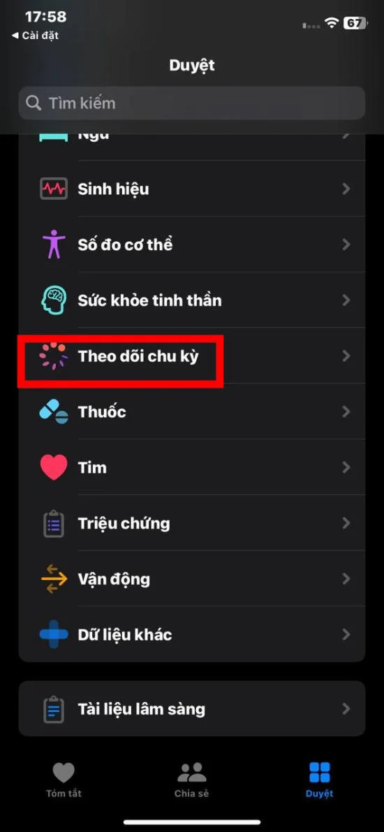 Ghi chi tiết sức khỏe
