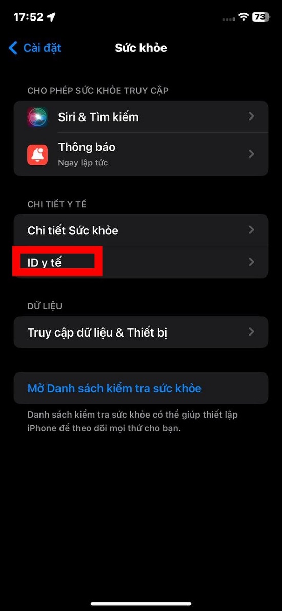 Ghi chi tiết sức khỏe