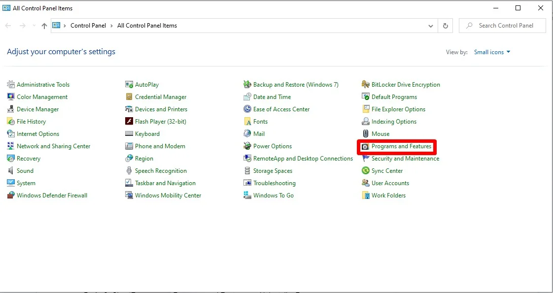 Gỡ ứng dụng trên Win 10
