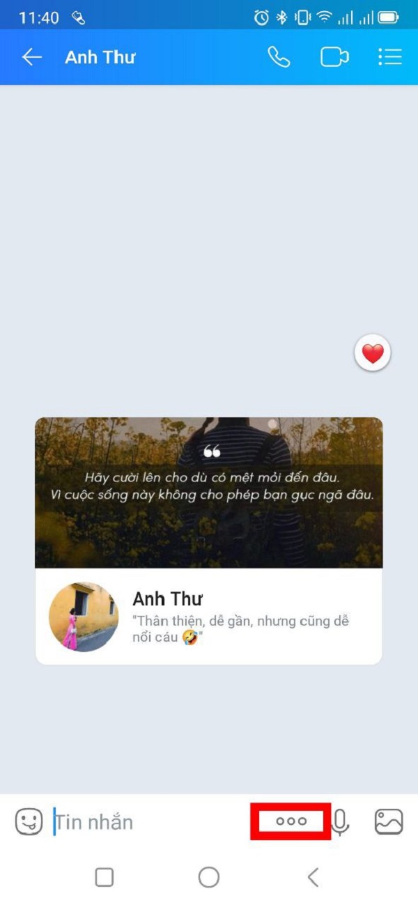 Gửi định vị trên Zalo