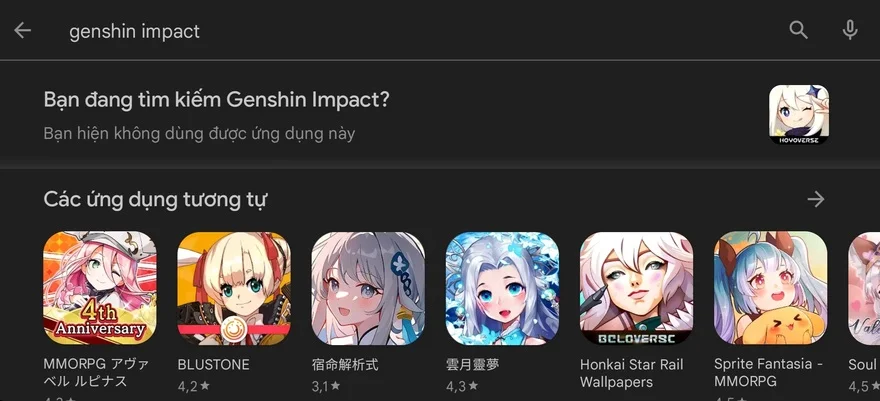 Honkai Star Rail bị xóa khỏi Google Play