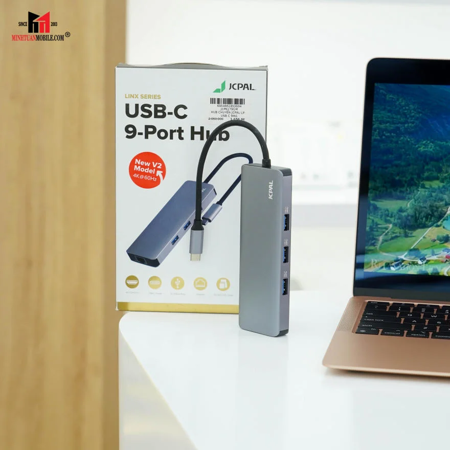 Hub chuyển đổi 9 in 1 Type-C Port Hub 