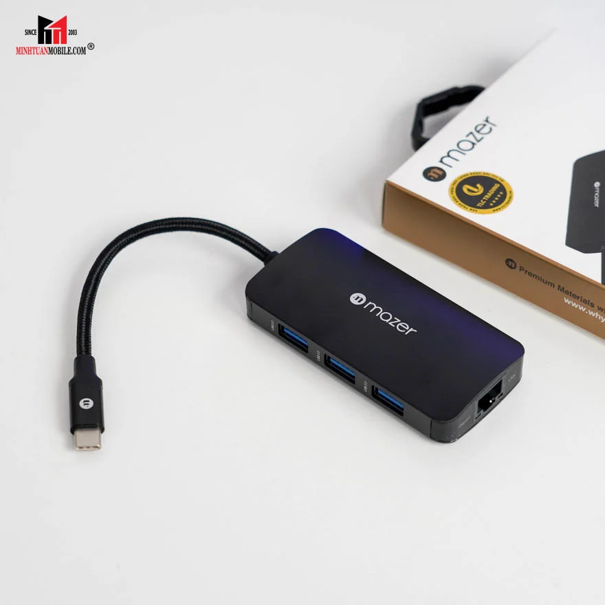 Hub chuyển đổi Mazer 6 in 1 Type-C