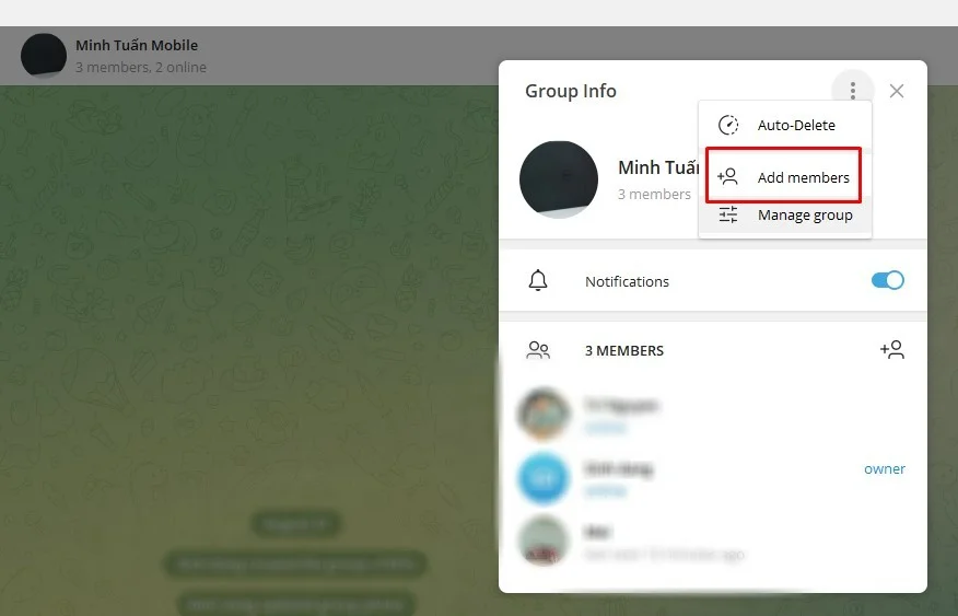 Đổi tên Telegram