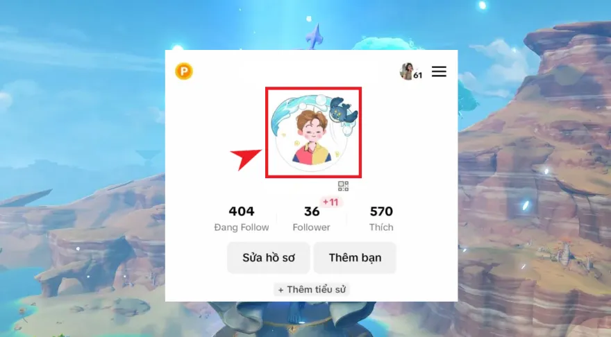 nhận khung genshin impact trên tiktok