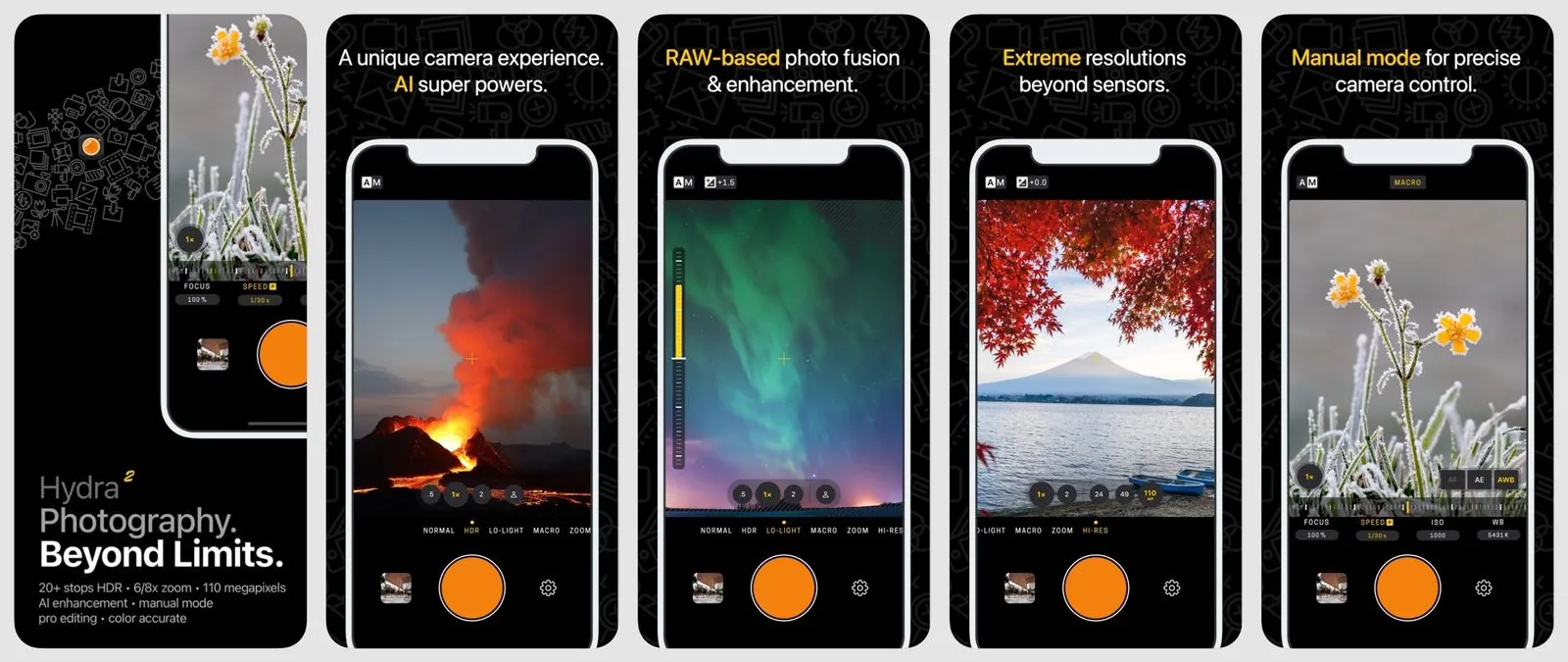 Hydra 2 - Ứng dụng chụp ảnh tích hợp AI tốt nhất dành cho iPhone