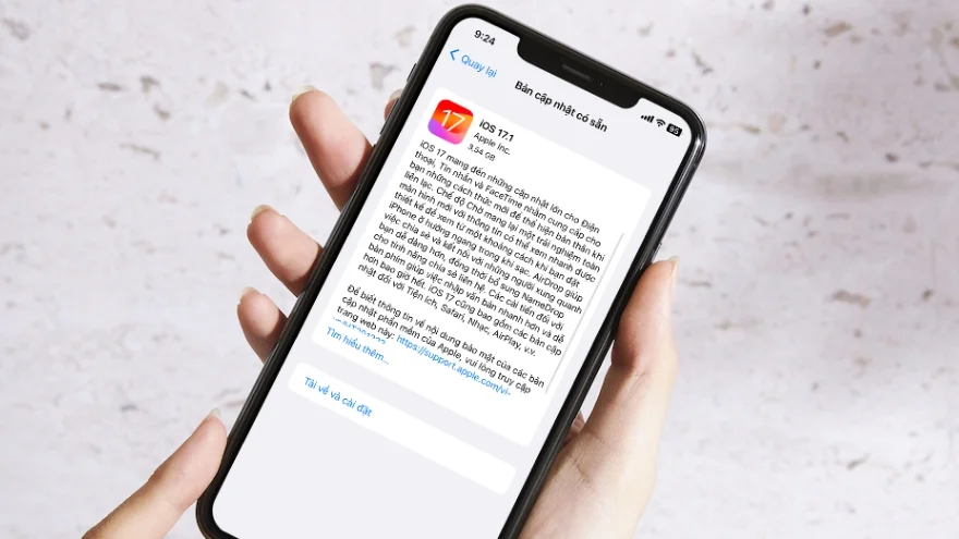 iOS 17.1 gây nóng máy hao pin