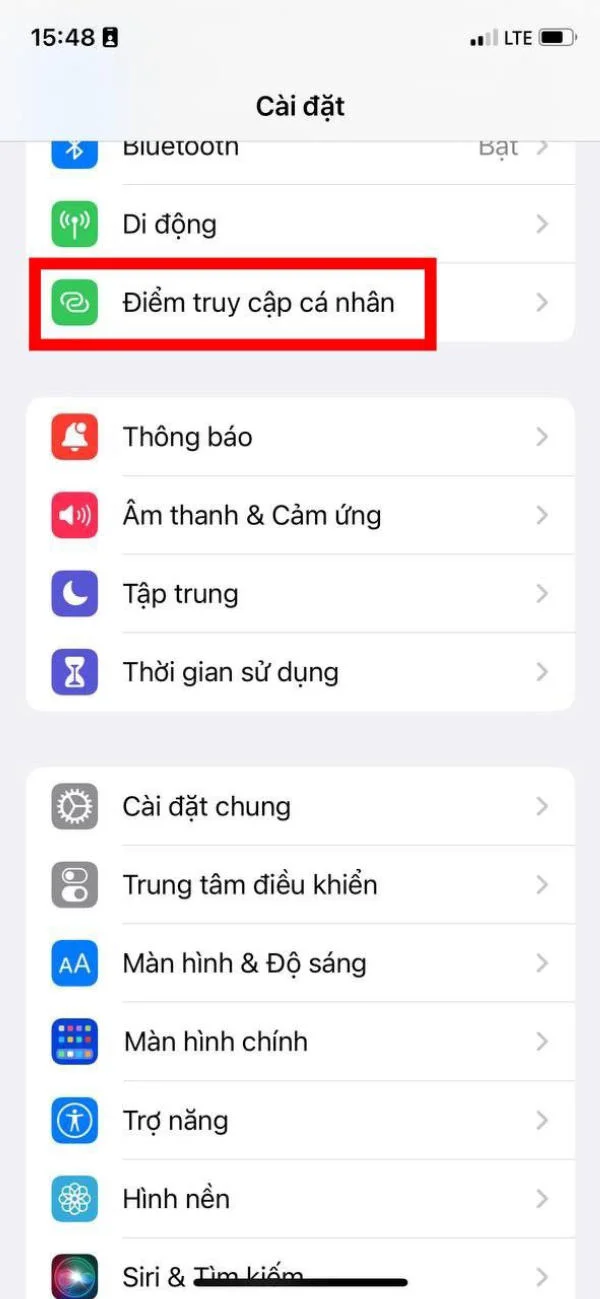 Hướng dẫn khắc phục lỗi không chia sẻ điểm phát sóng WiFi trên iPhone