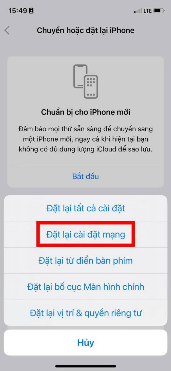 Hướng dẫn khắc phục lỗi không chia sẻ điểm phát sóng WiFi trên iPhone