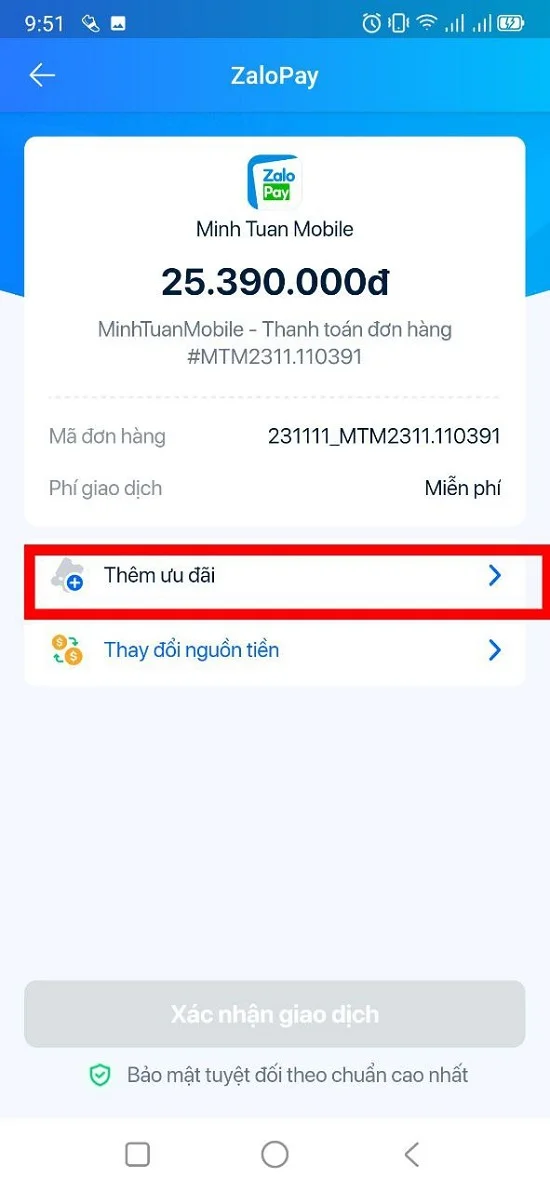Giảm 200k khi thanh toán bằng Zalopay