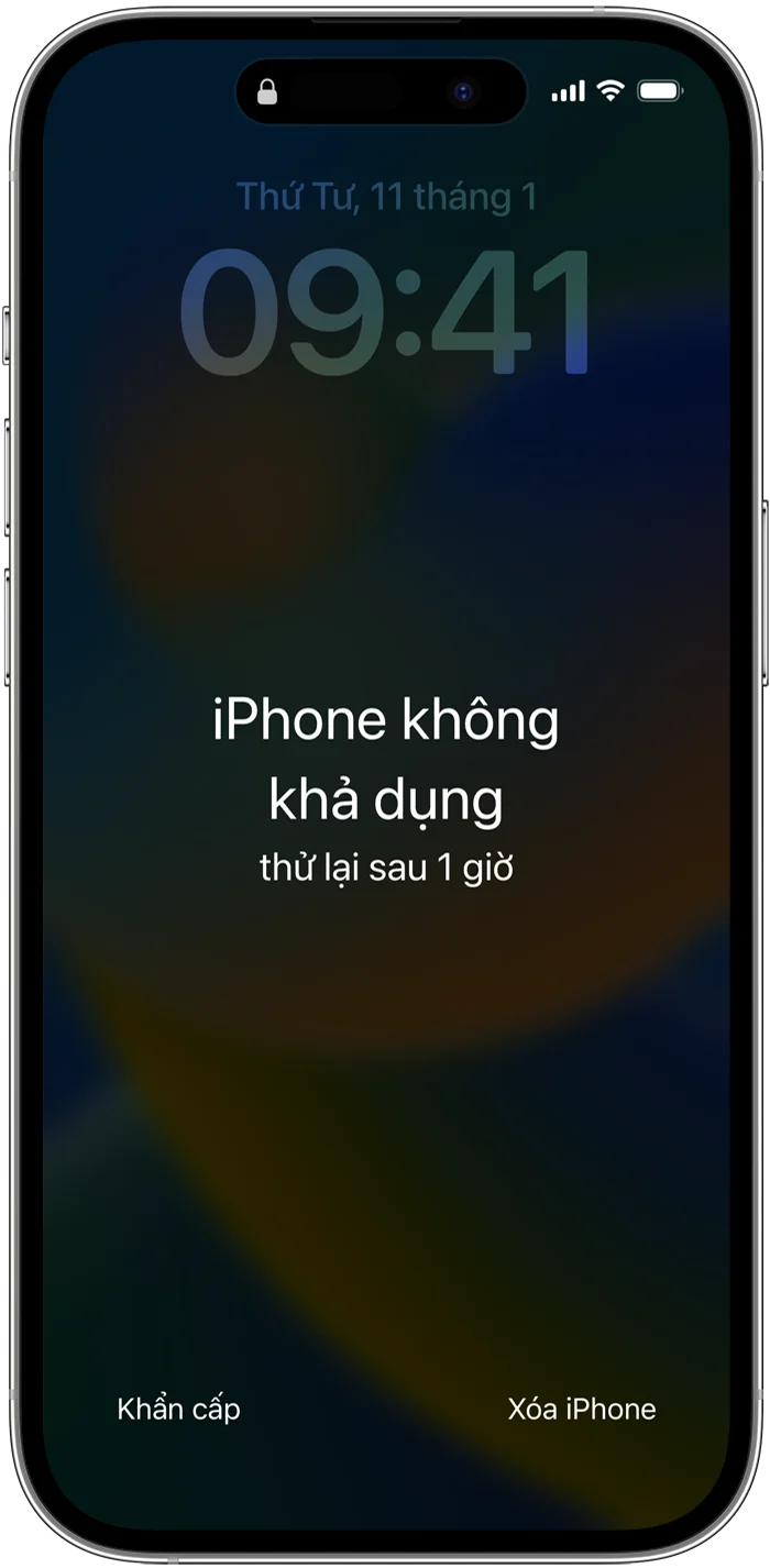 Lỗi iPhone không khả dụng