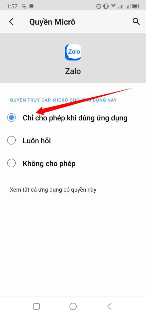 Khắc phục lỗi mất tiếng khi gọi trên Zalo