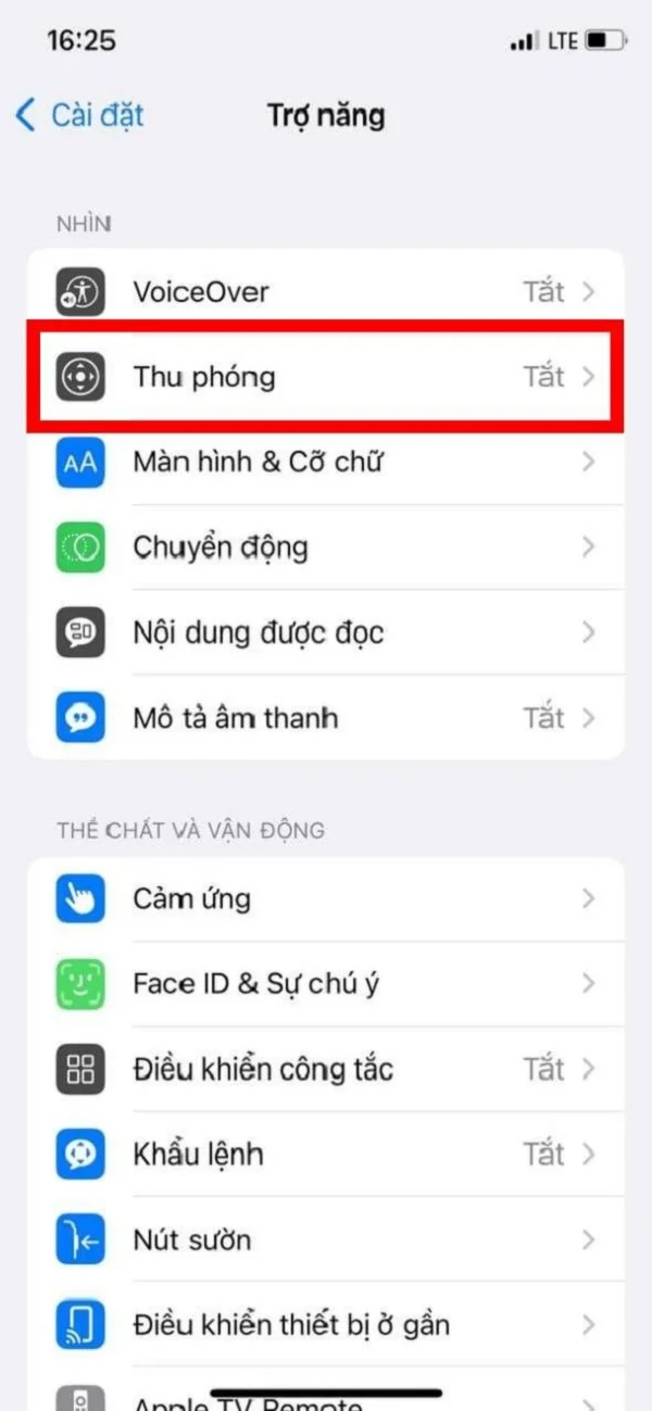 Khắc phục lỗi màn hình iPhone bị phóng to