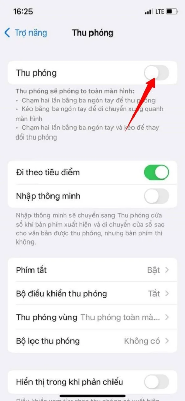 Khắc phục lỗi màn hình iPhone bị phóng to