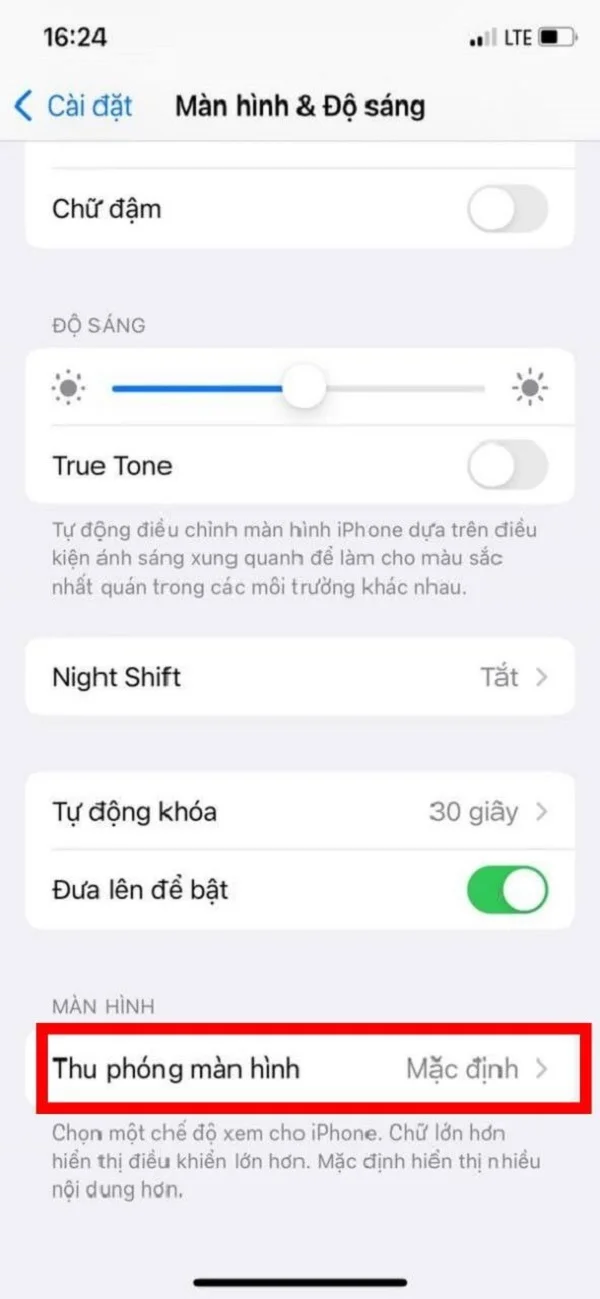 Khắc phục lỗi màn hình iPhone bị phóng to