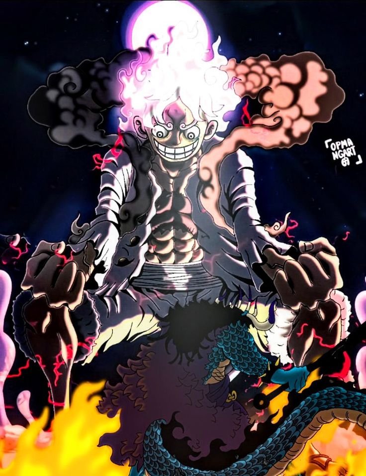 hình nền luffy gear 5 đẹp mắt